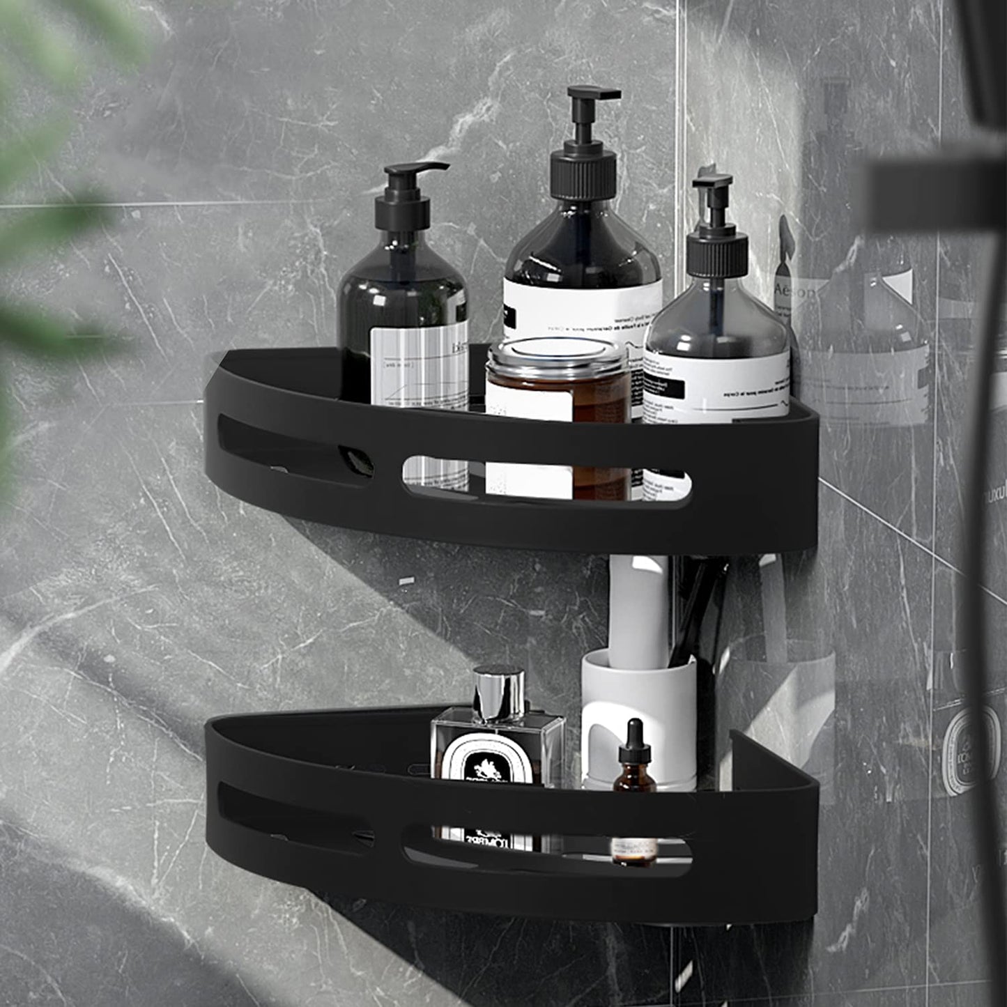 IDEA CASA Shower Caddy Corner Shelf Bathroom Organizers