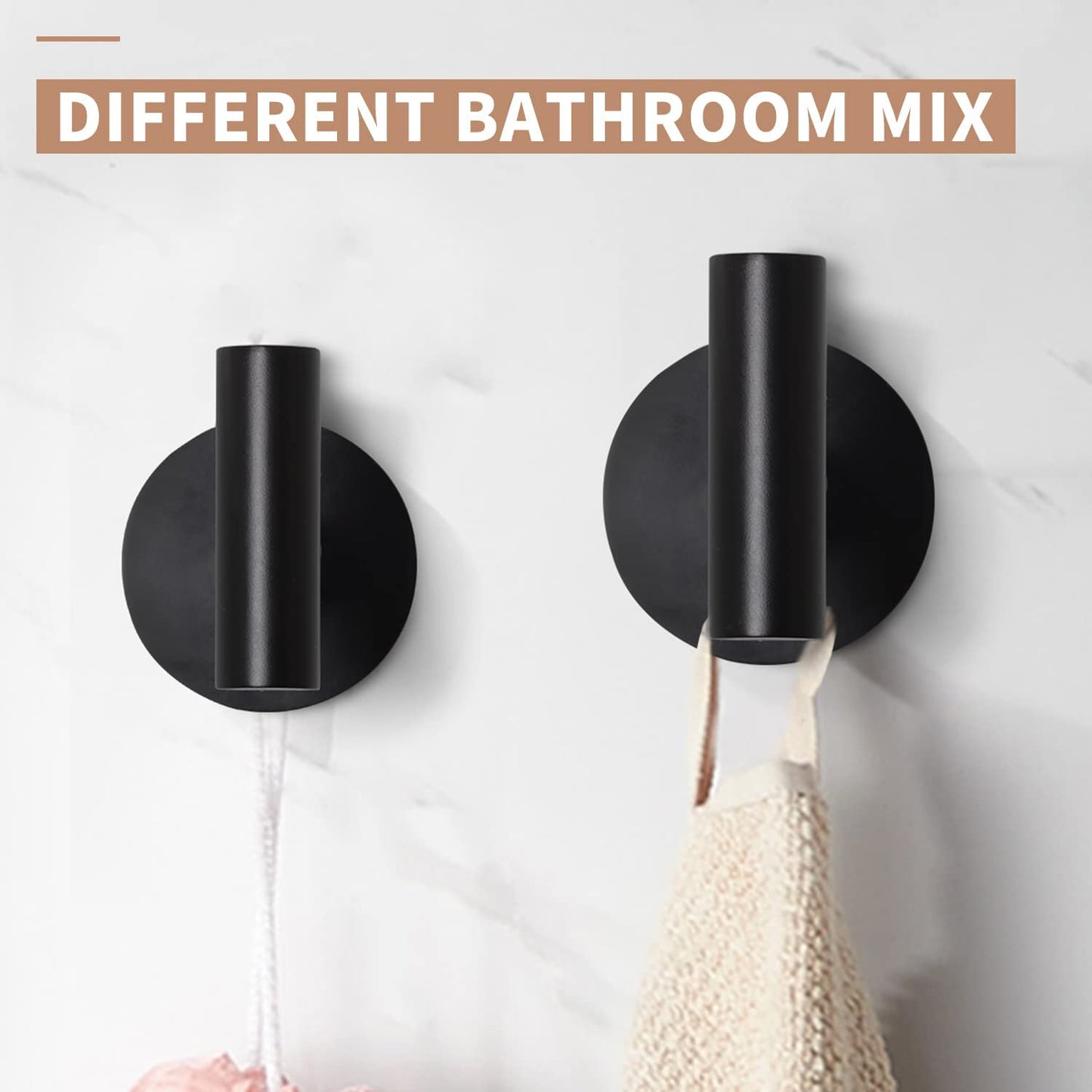 Matte Black Towel Hooks