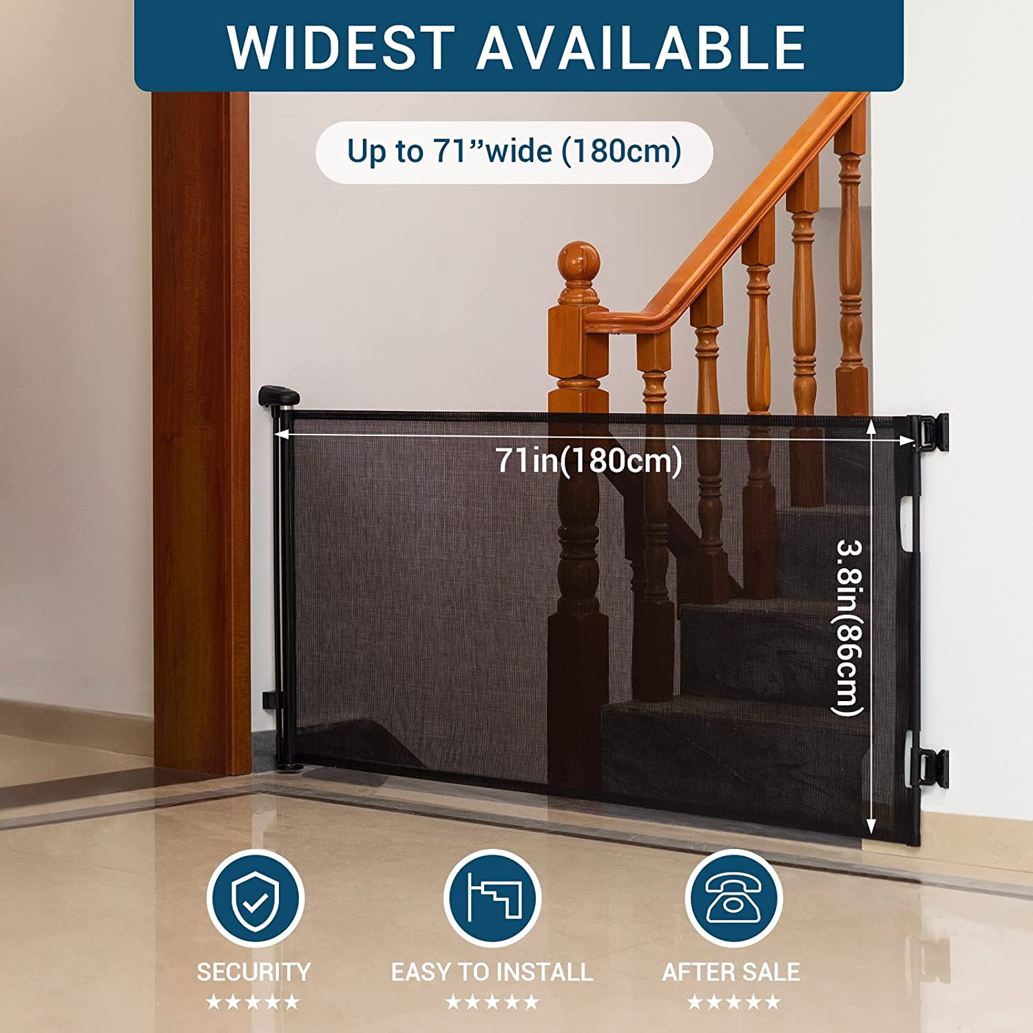 Stair gate deals 86cm wide